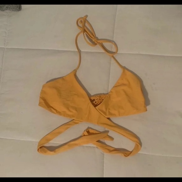 Frankies Bikini Mango Set. Small top, M bottom - Picture 6 of 8